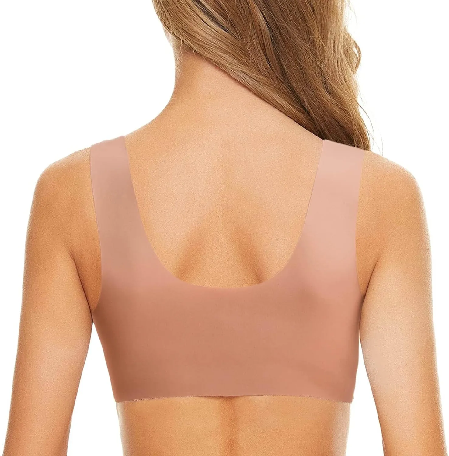 Women Ladies Seamless Lace Sports Bras Front Closure Backless No Underwire Push Up High Support Wireless Plus Size Bralettes