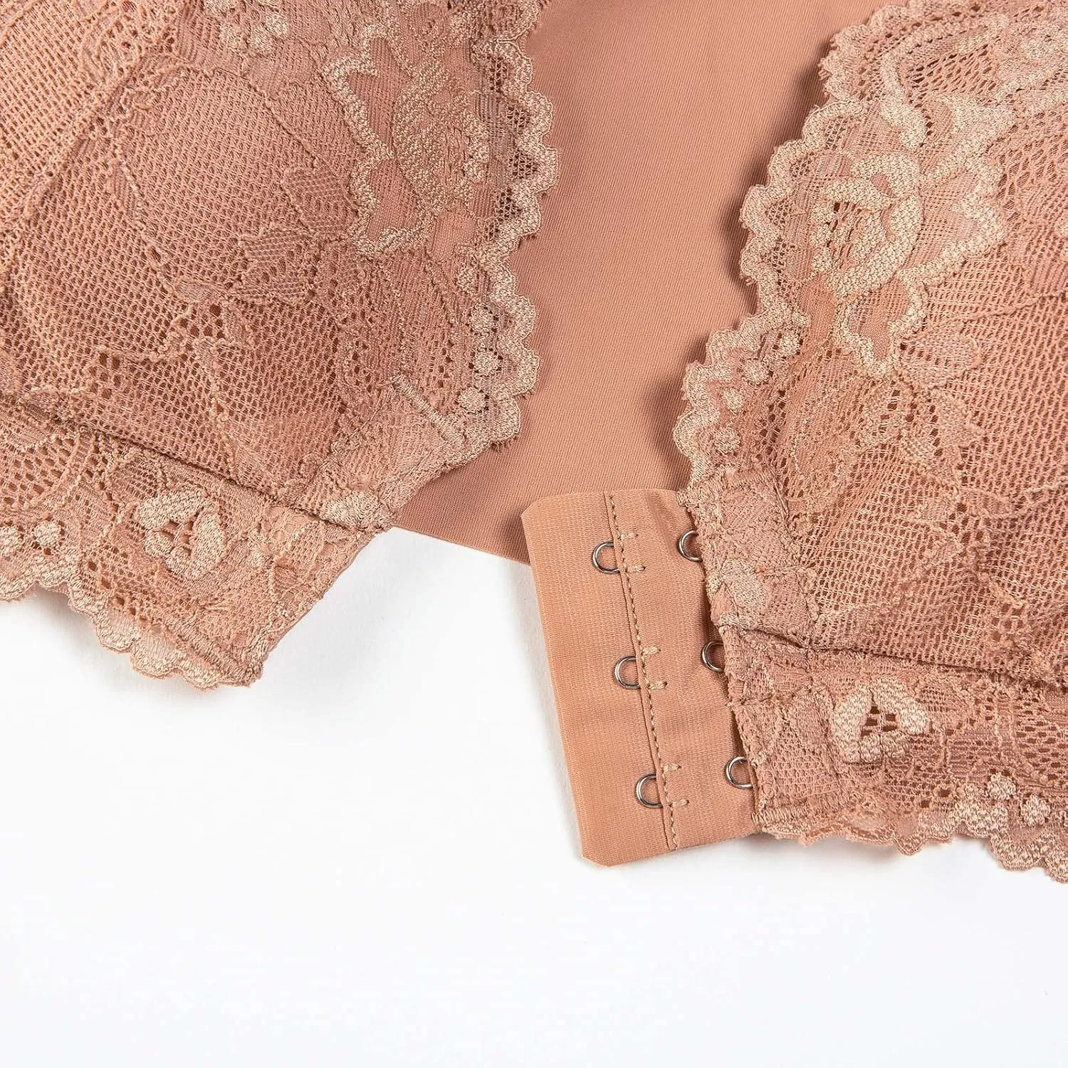 Women Ladies Seamless Lace Sports Bras Front Closure Backless No Underwire Push Up High Support Wireless Plus Size Bralettes