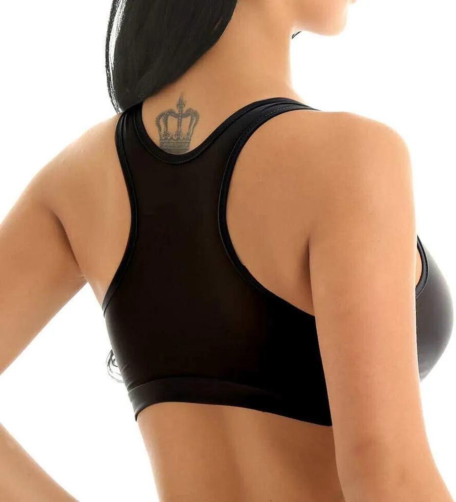 Women Sheer Mesh Transparent Unlined Bra Sexy Wireless Underwear Demi Sheer See Through Plunge Bralette Underwire Support