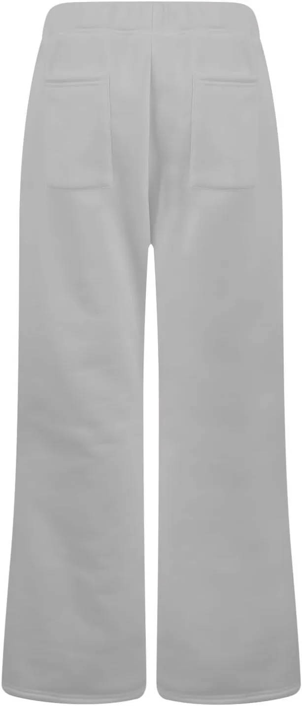 Women Wide Leg Sweatpants High Waisted Baggy Flare Sweatpants Plus Size Drawstring Flare Pants with Pockets
