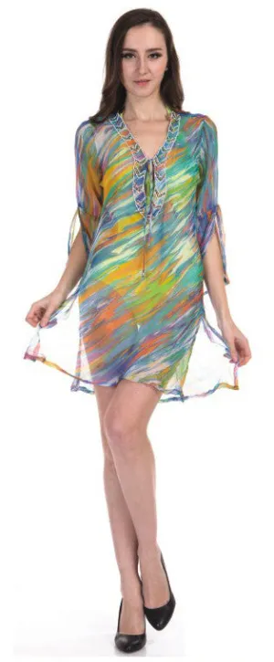 women's chiffon tops - colorful prints Case of 24