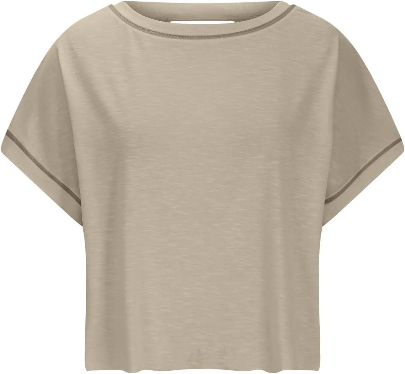 Womens Gym Yoga Tops Backless Casual Fashion Open Back Athletic Shirts Solid Color Running Crop Workout Tee Tops
