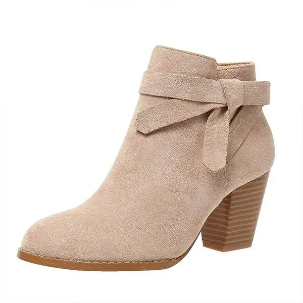 Women's High Heel Fashion Boots with Chunky Heels 54890840C