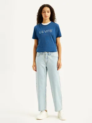 Women's High Rise 94 Baggy Fit Light Blue Jeans