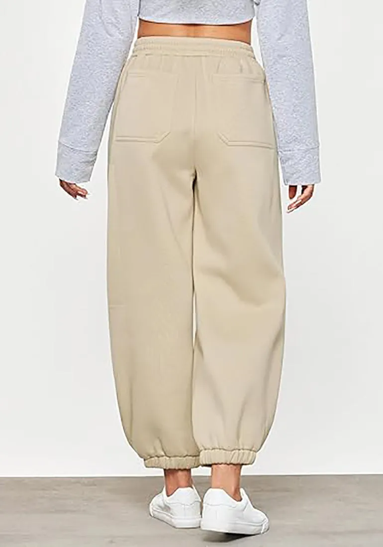 Women's High Waisted Sweatpants Jogger Lounge Baggy Cozy Bottoms