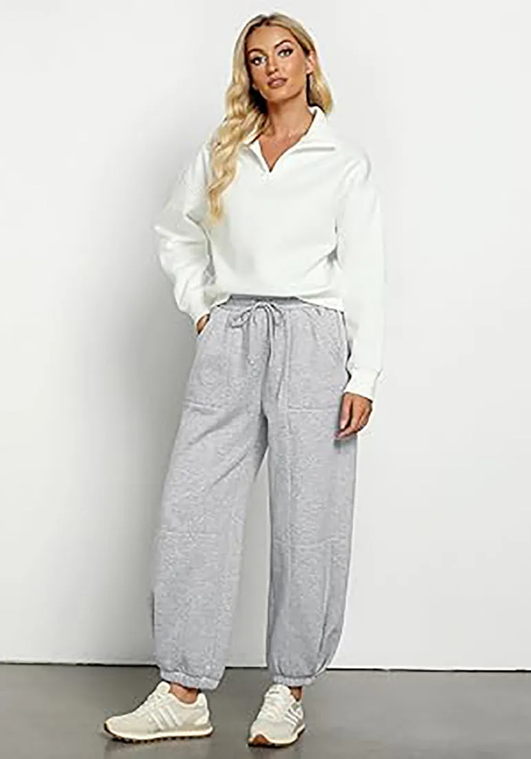 Women's High Waisted Sweatpants Jogger Lounge Baggy Cozy Bottoms