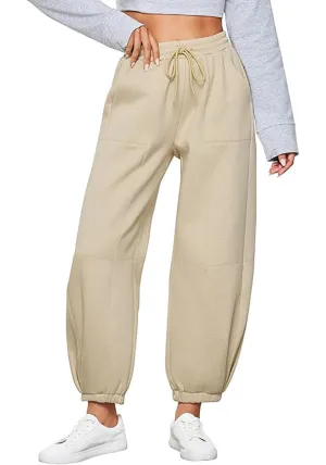 Women's High Waisted Sweatpants Jogger Lounge Baggy Cozy Bottoms