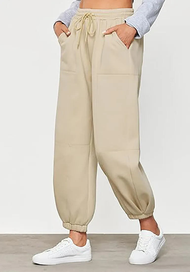 Women's High Waisted Sweatpants Jogger Lounge Baggy Cozy Bottoms