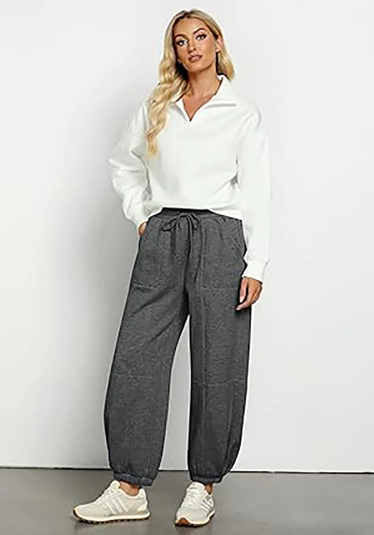 Women's High Waisted Sweatpants Jogger Lounge Baggy Cozy Bottoms