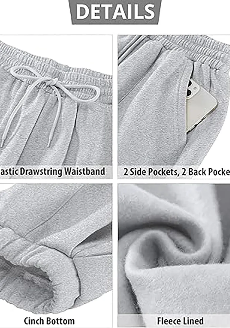 Women's High Waisted Sweatpants Jogger Lounge Baggy Cozy Bottoms