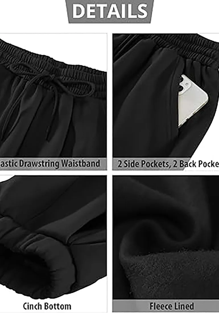 Women's High Waisted Sweatpants Jogger Lounge Baggy Cozy Bottoms