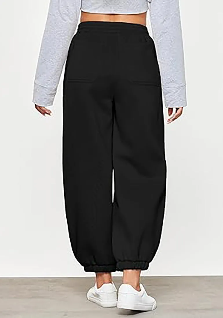 Women's High Waisted Sweatpants Jogger Lounge Baggy Cozy Bottoms