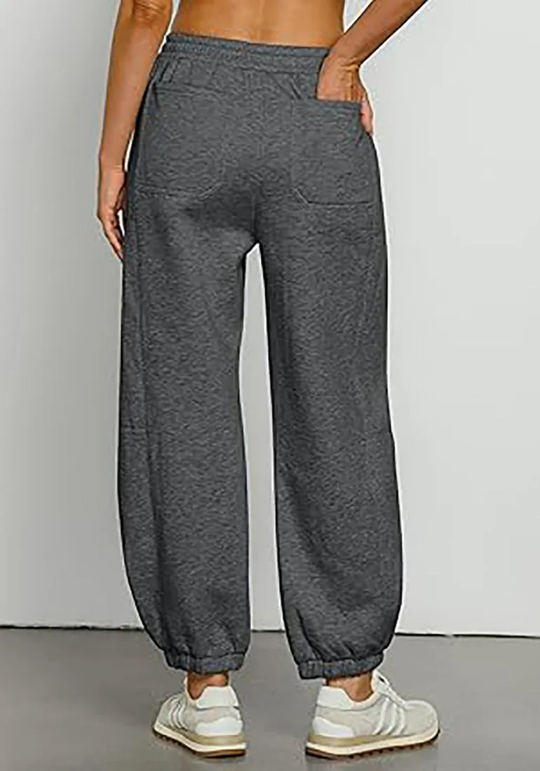 Women's High Waisted Sweatpants Jogger Lounge Baggy Cozy Bottoms