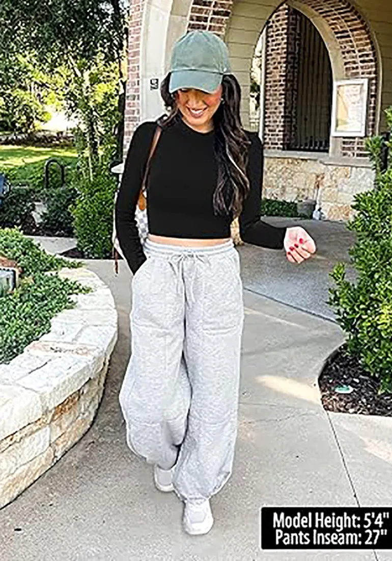 Women's High Waisted Sweatpants Jogger Lounge Baggy Cozy Bottoms