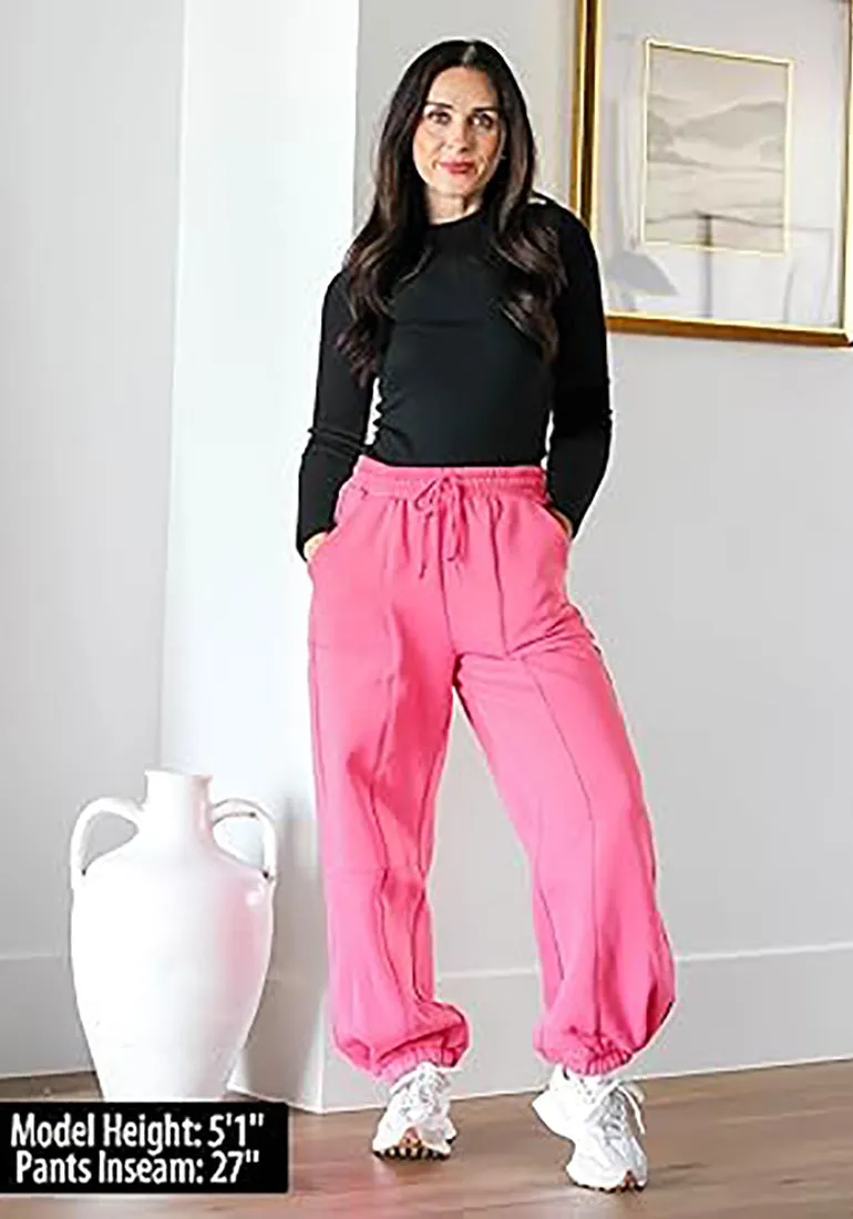 Women's High Waisted Sweatpants Jogger Lounge Baggy Cozy Bottoms