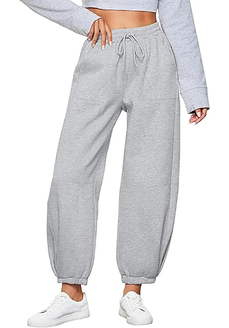Women's High Waisted Sweatpants Jogger Lounge Baggy Cozy Bottoms