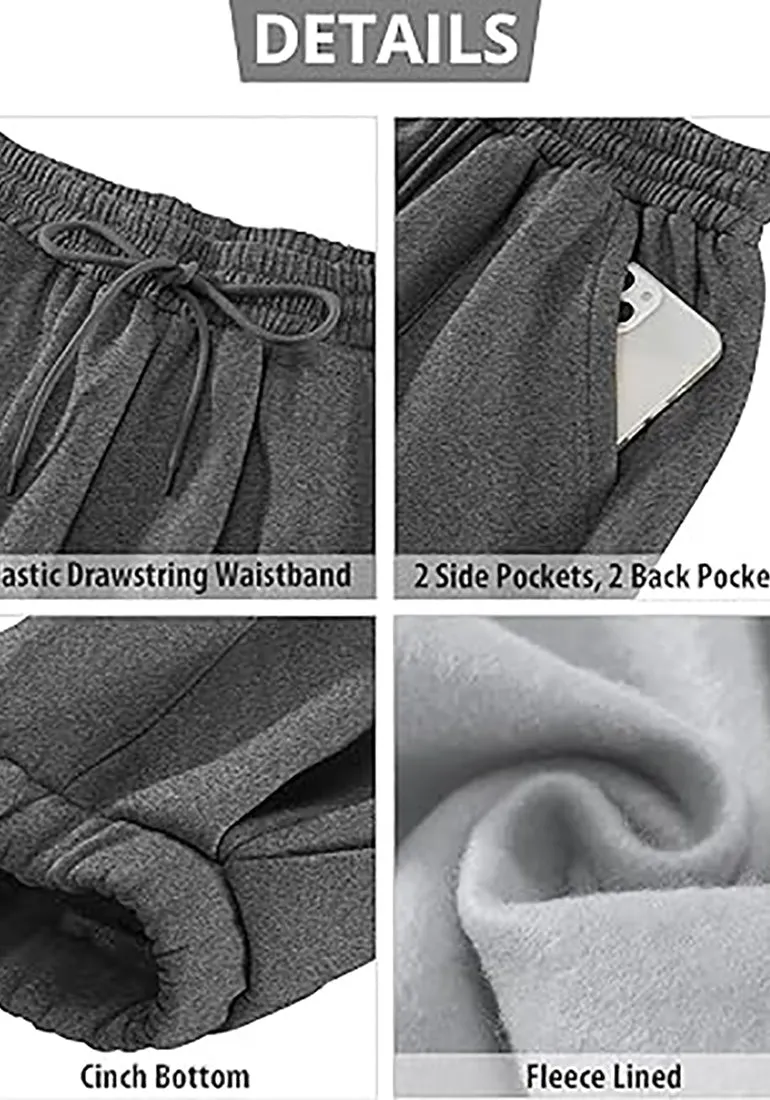 Women's High Waisted Sweatpants Jogger Lounge Baggy Cozy Bottoms