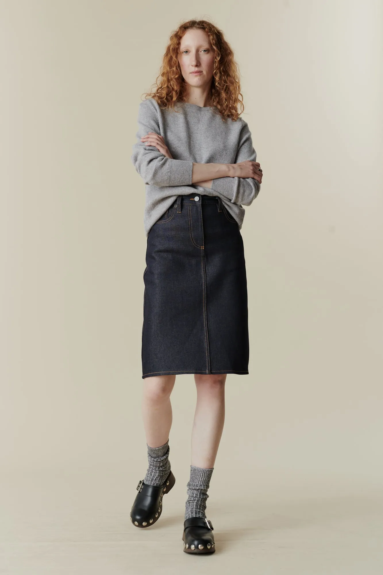 Women's Jean Skirt - Indigo Denim