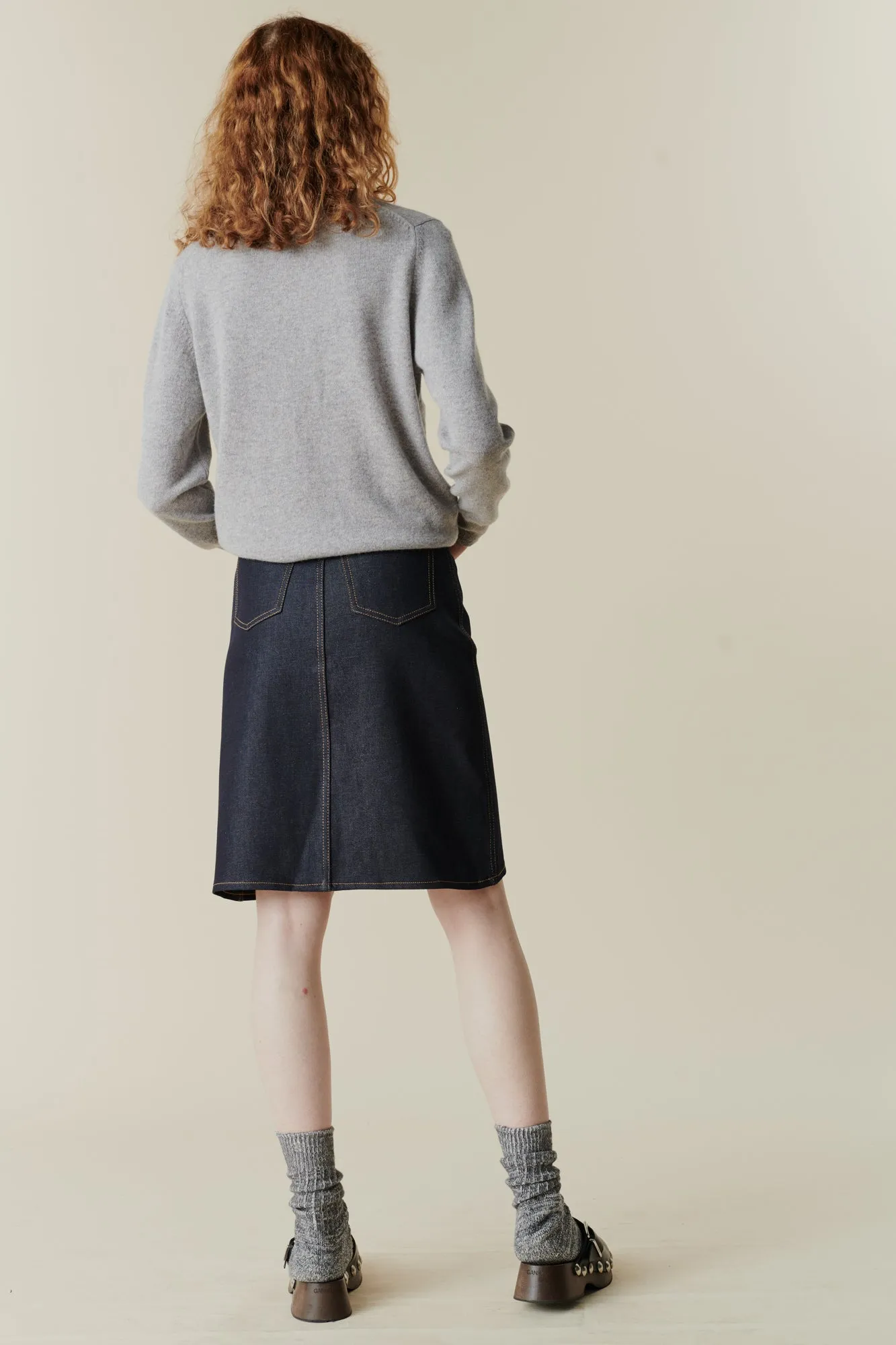 Women's Jean Skirt - Indigo Denim