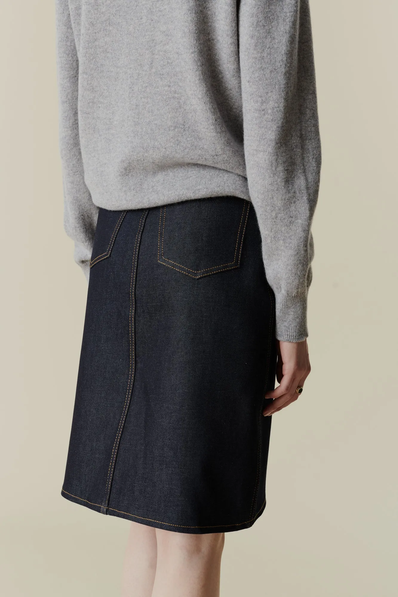 Women's Jean Skirt - Indigo Denim