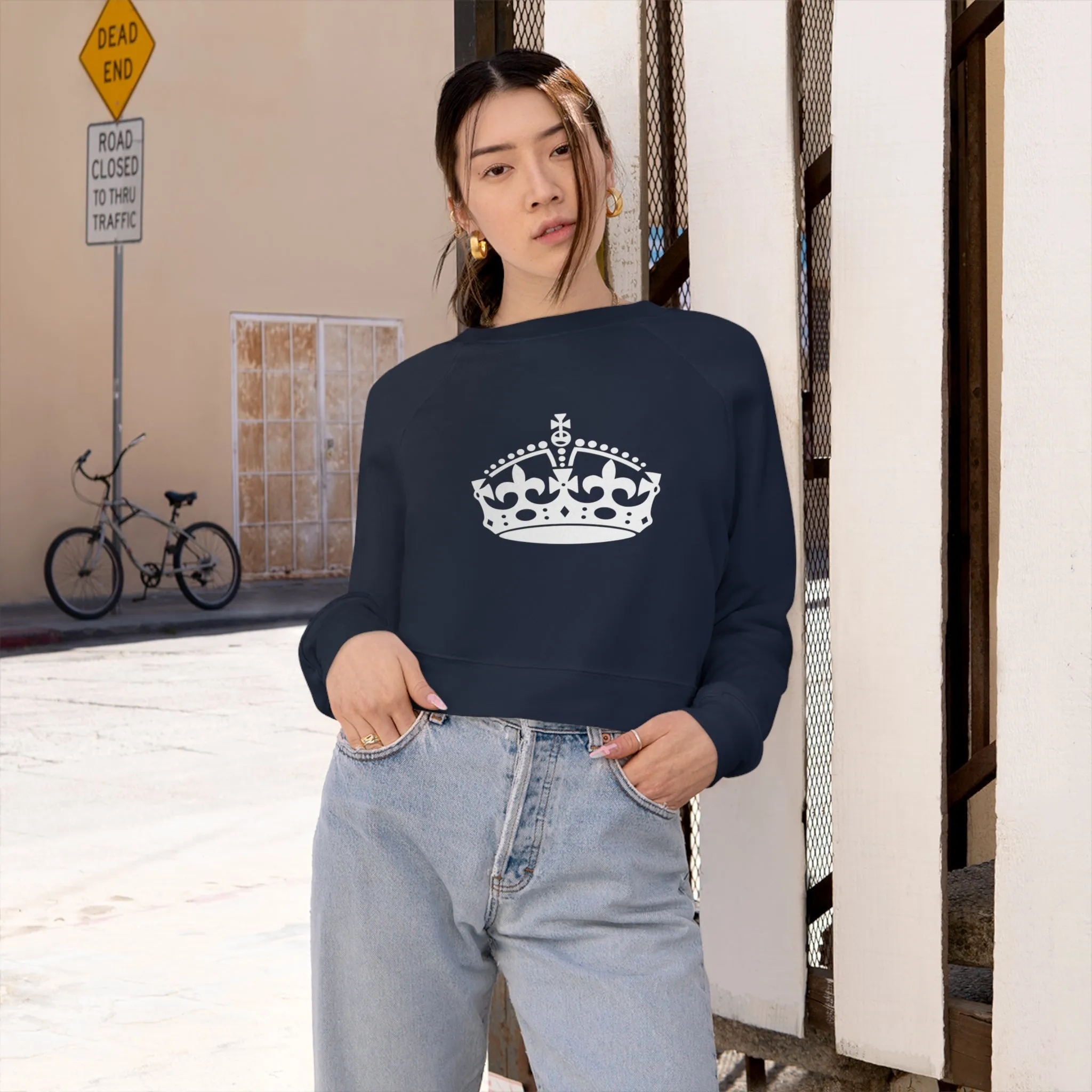 Women's Lux Cropped Fleece Pullover