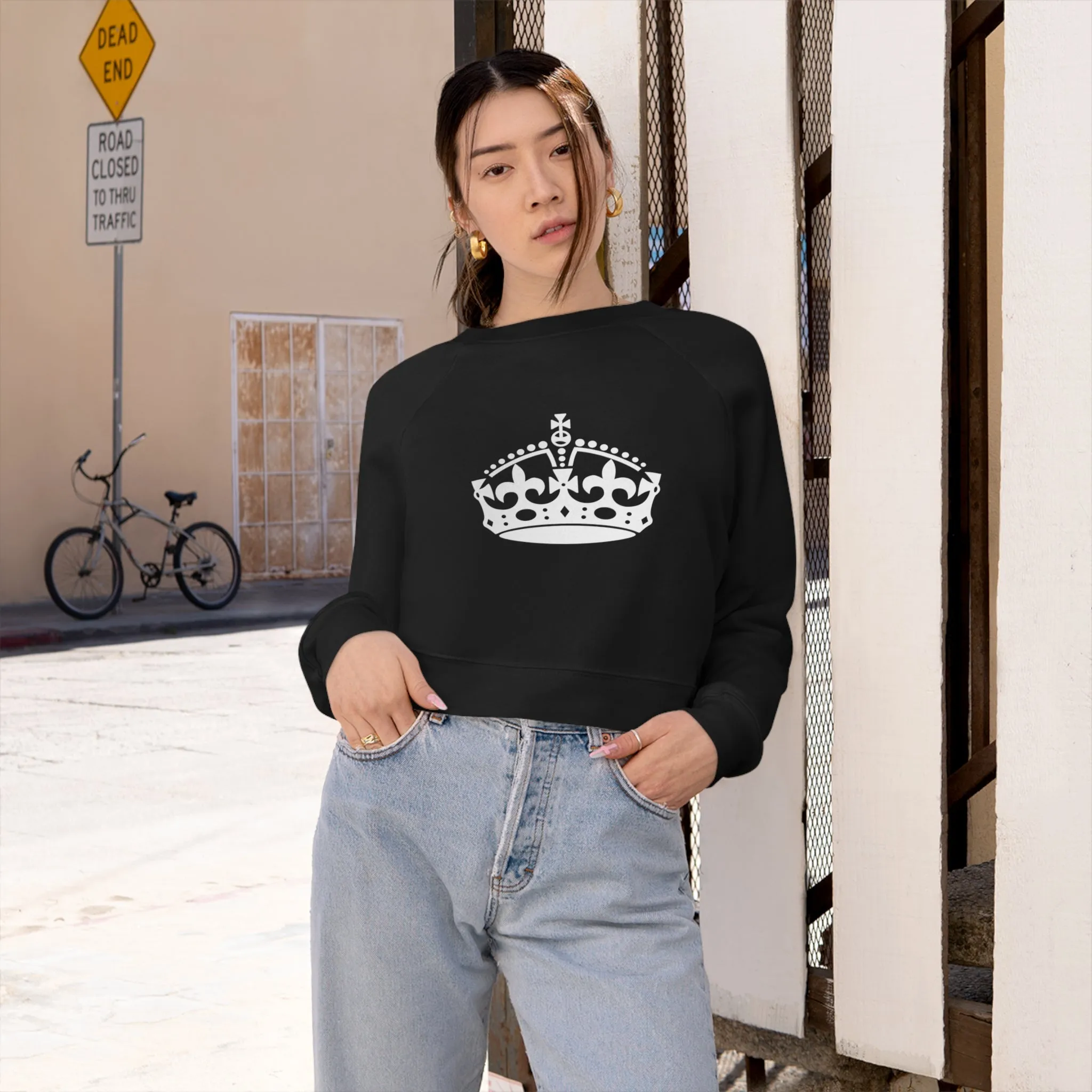 Women's Lux Cropped Fleece Pullover