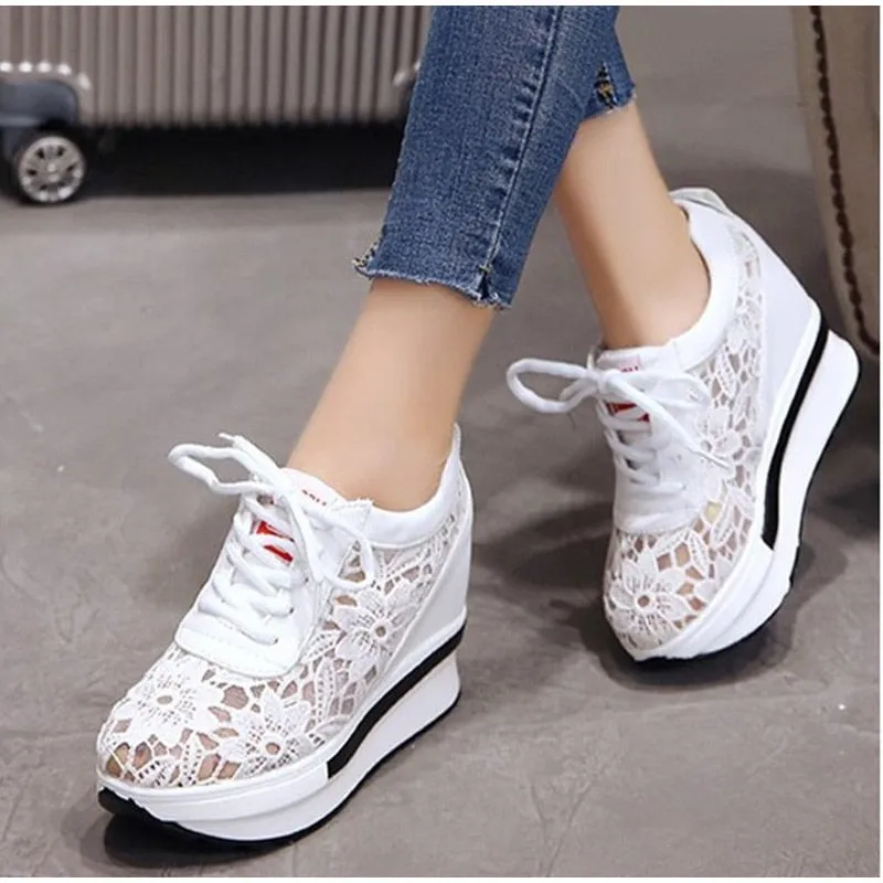 Women's Spring Platform Mesh Sneakers