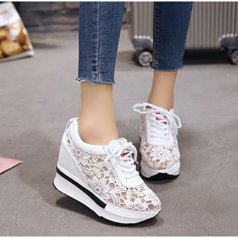 Women's Spring Platform Mesh Sneakers