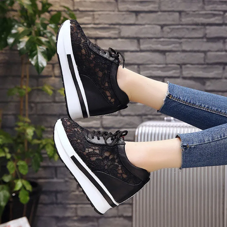 Women's Spring Platform Mesh Sneakers