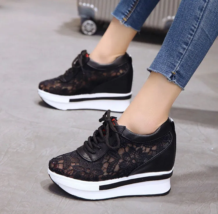 Women's Spring Platform Mesh Sneakers
