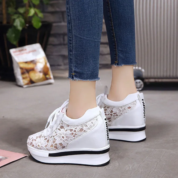 Women's Spring Platform Mesh Sneakers