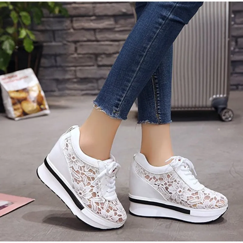 Women's Spring Platform Mesh Sneakers