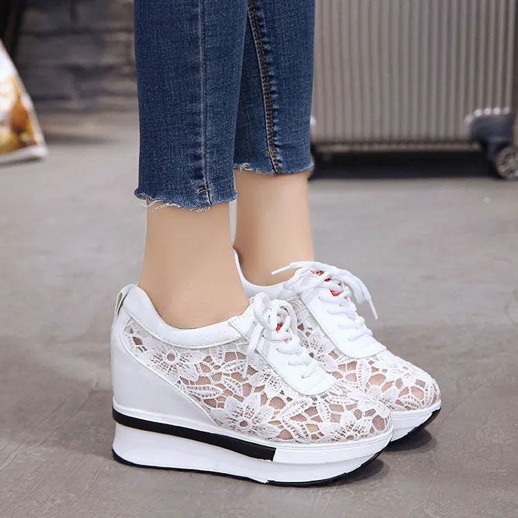 Women's Spring Platform Mesh Sneakers
