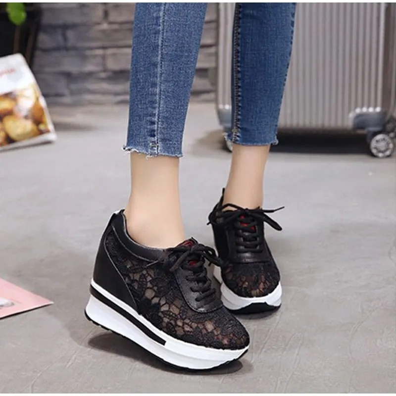 Women's Spring Platform Mesh Sneakers