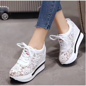 Women's Spring Platform Mesh Sneakers