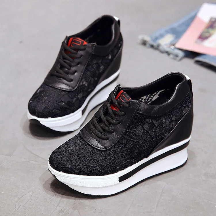 Women's Spring Platform Mesh Sneakers