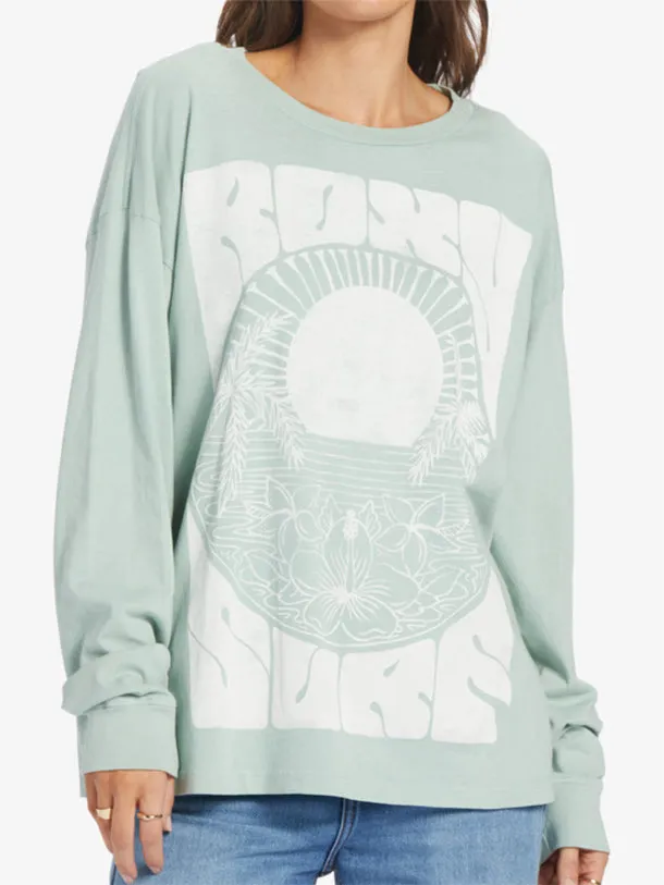 Women's Surf Tropics Oversized L/S T-Shirt