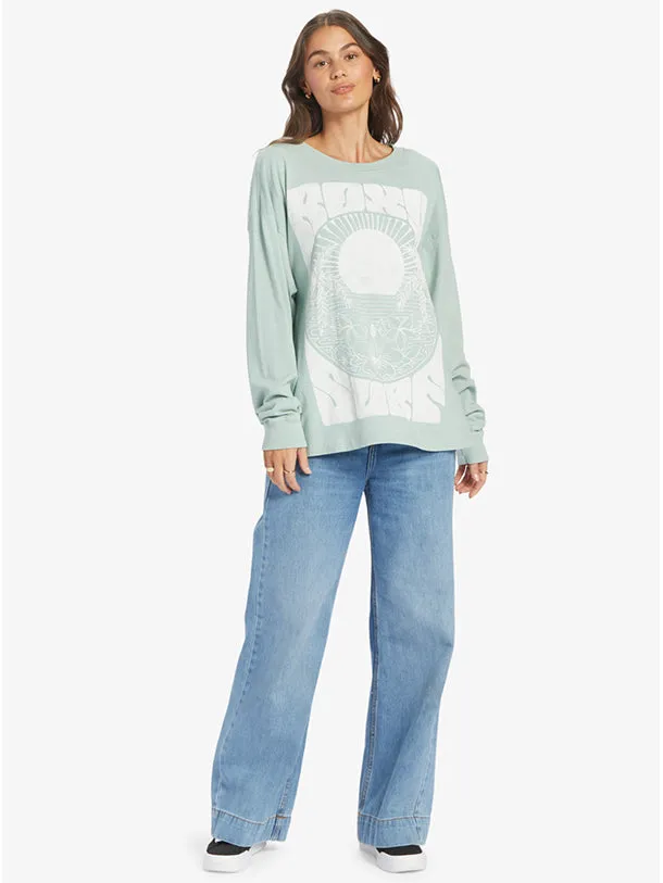 Women's Surf Tropics Oversized L/S T-Shirt