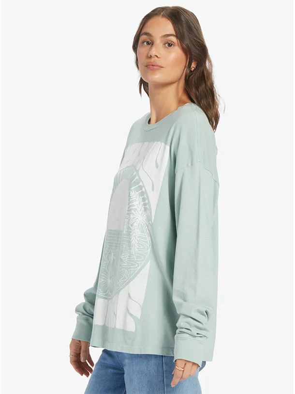 Women's Surf Tropics Oversized L/S T-Shirt