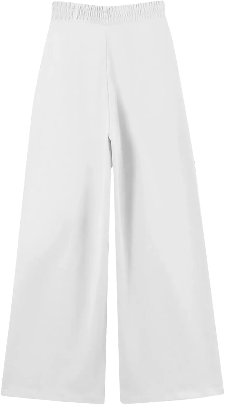 Womens Sweatpants Baggy Drawstring High Waisted Wide Leg Sweat Pants Oversized Fleece Joggers with Pockets