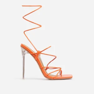 Women's Thong Sandals Lace Up Strappy High Heels