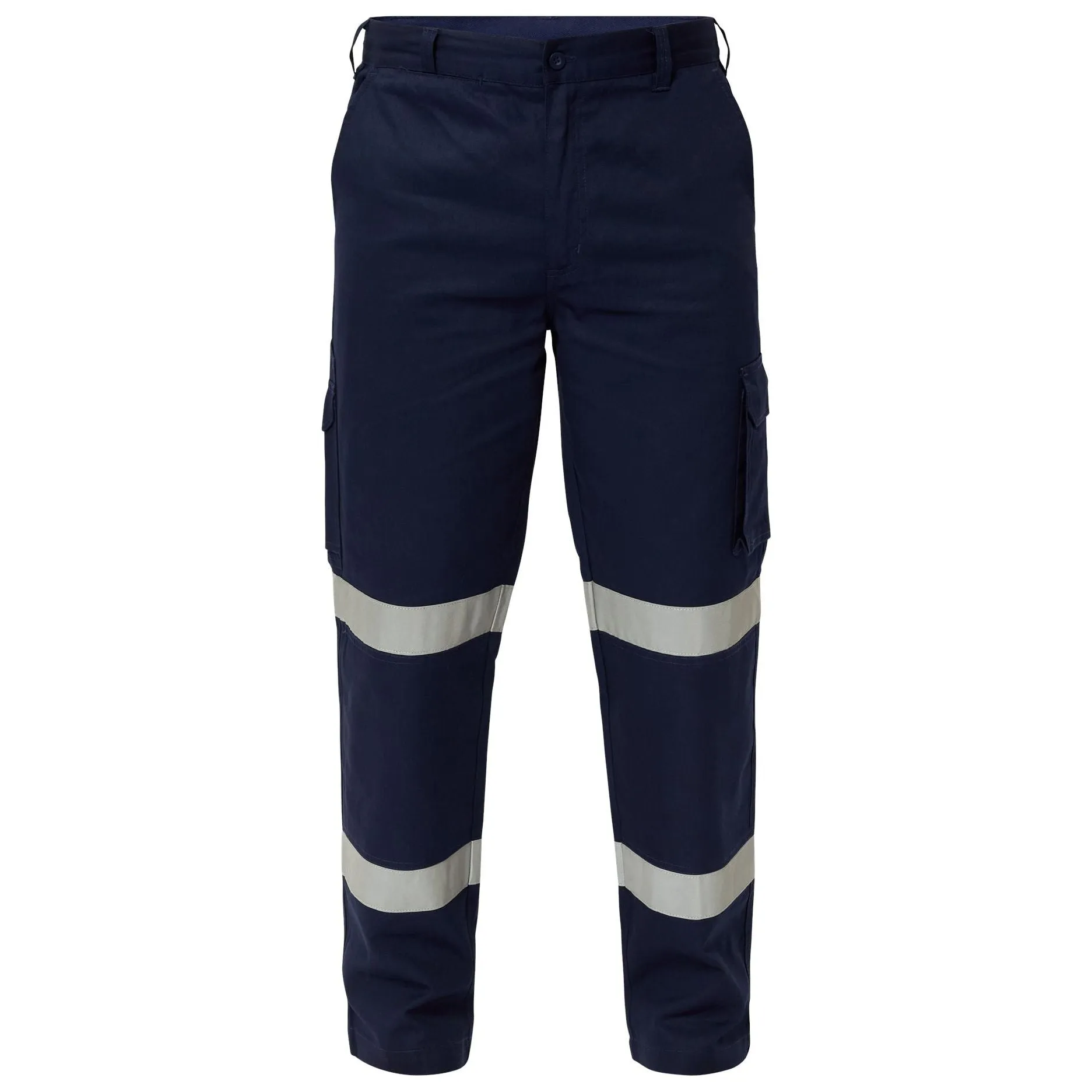 Workcraft Mid Weight Cargo Cotton Drill Trouser With Reflective Tape (WP4015)