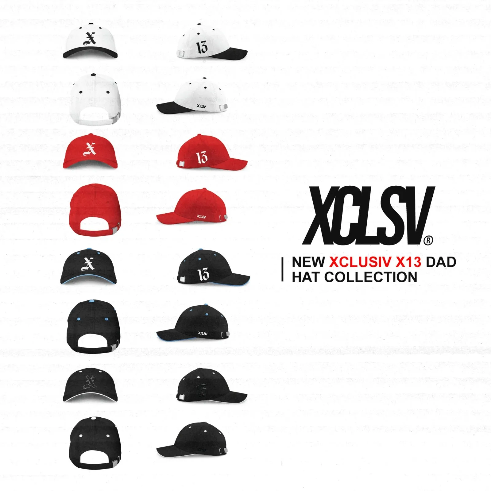 Xclusiv X13 Dad Hat Red