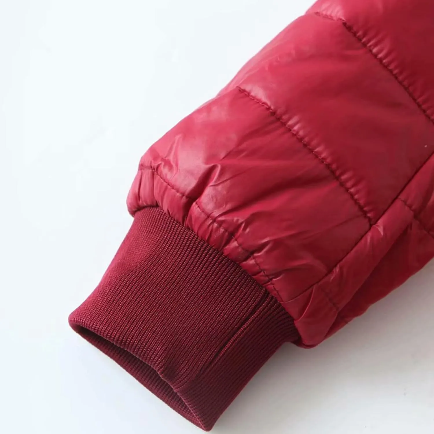 XUNRYAN Sherpa Fleece Jackets for Women Trendy Puffer Jacket Zip Up Packable Quilted Lightweight Winter Down Coats Short