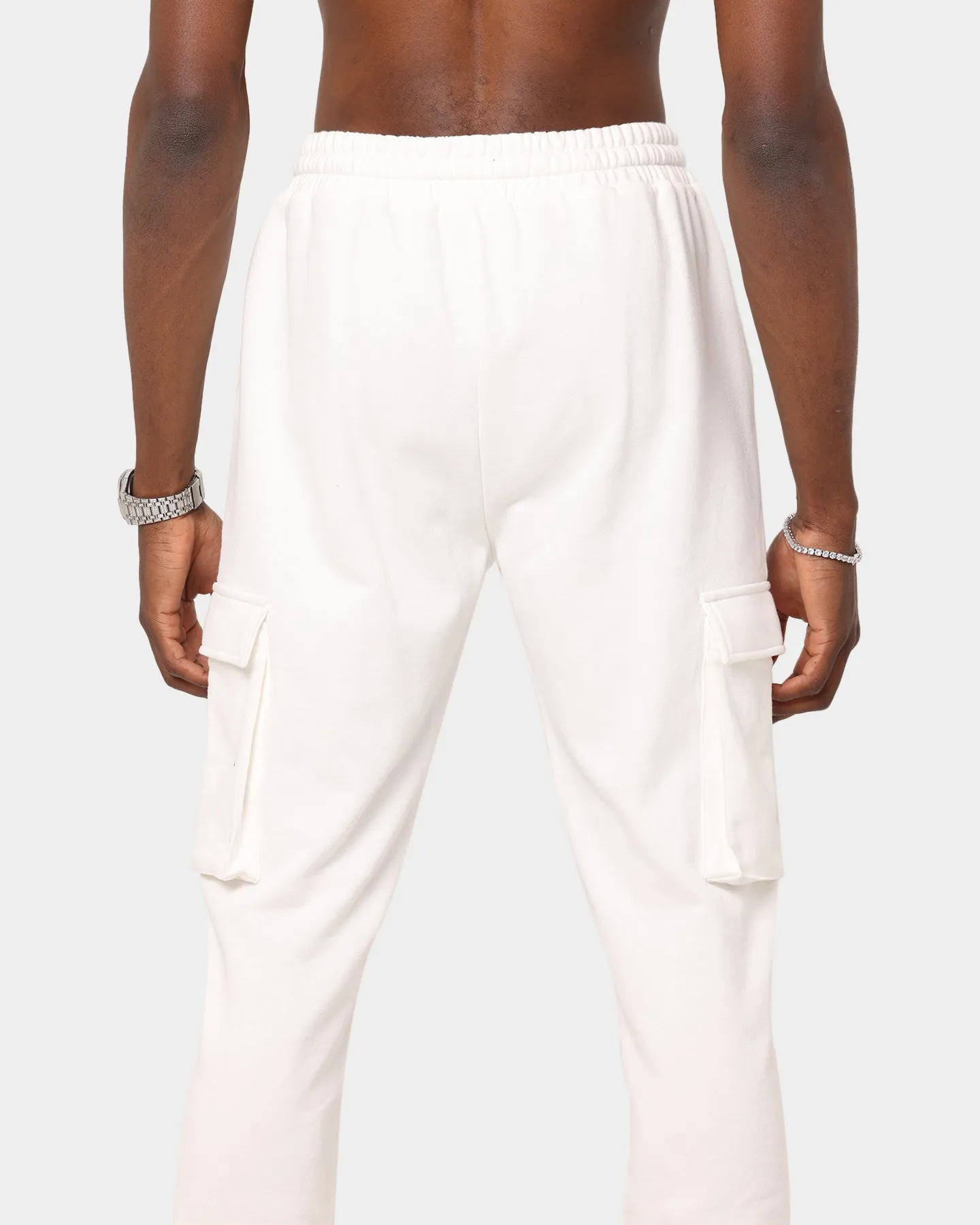 XXIII Luka Cargo Pocket Track Pants White