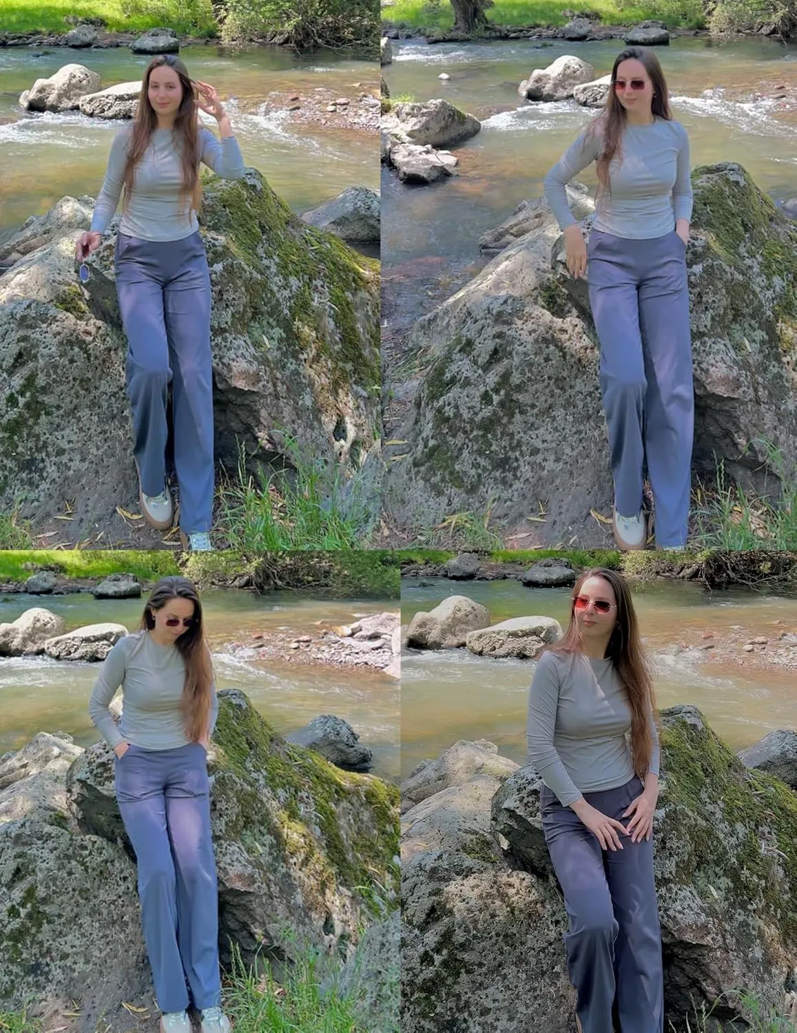 Zeagoo Women's Basic T-Shirt Long Sleeve Y2K Crop Tops (DE Only)