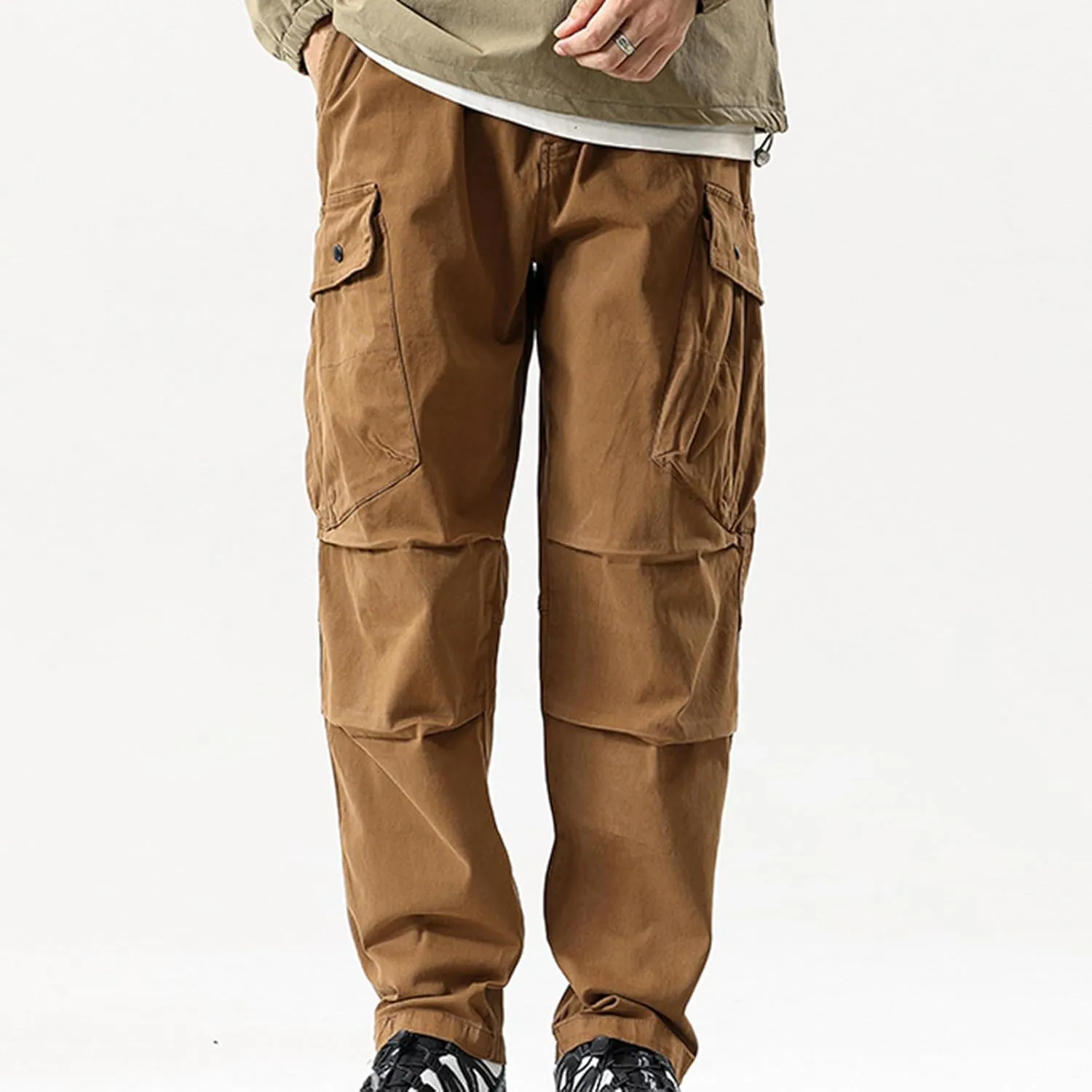 Zeiyignr Men's Cargo Pants Ripstop Hiking Work Pants Outdoor Multi Pockets Tactical Pants Casual Straight Joggers Trousers