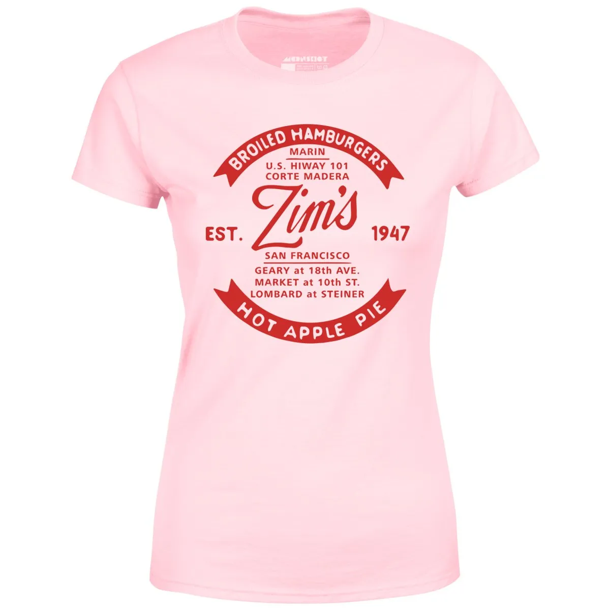 Zim's Hamburgers v4 - San Francisco, CA - Vintage Restaurant - Women's T-Shirt